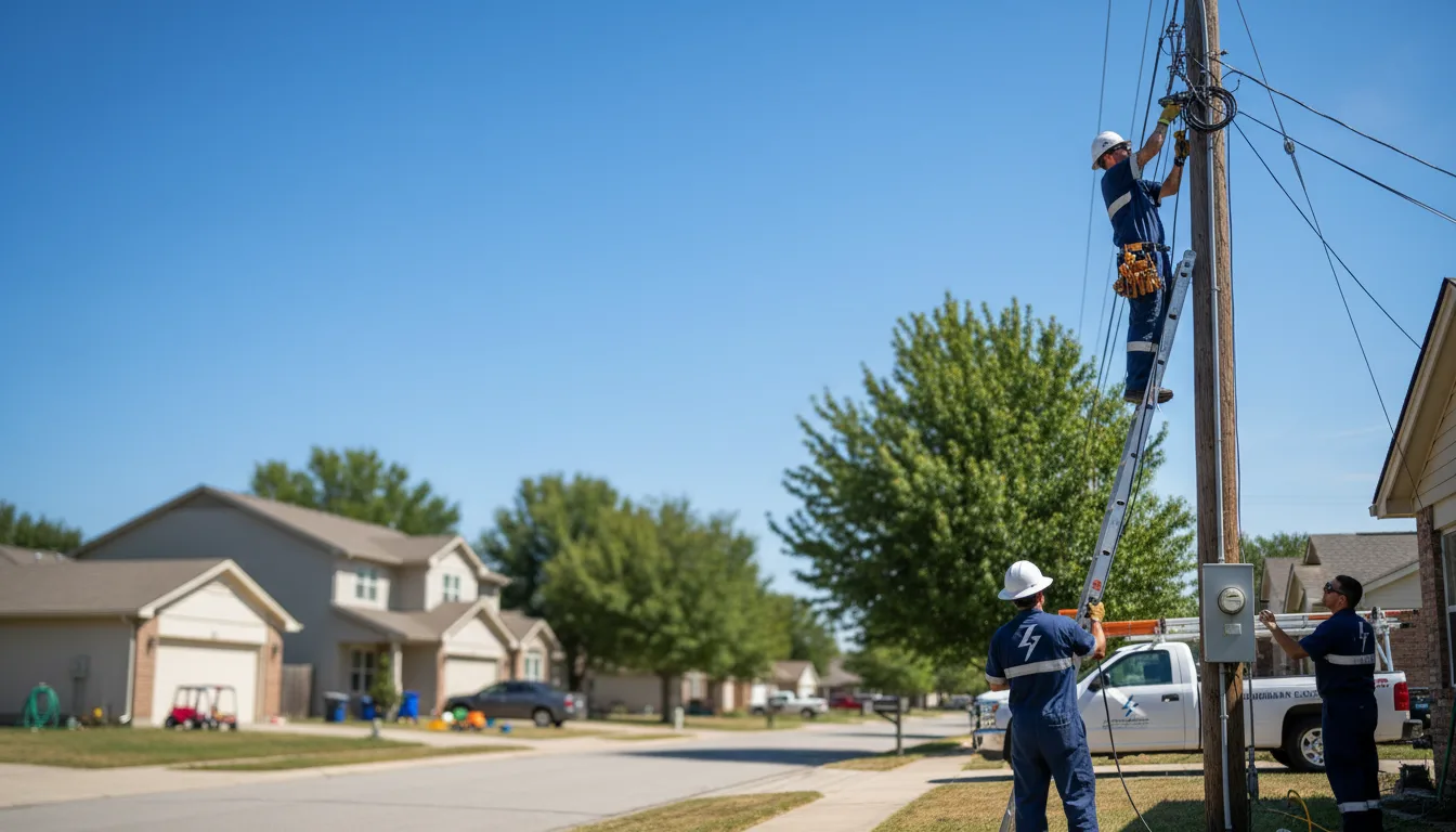 Residential electrician providing installation services in Rochester, IL
